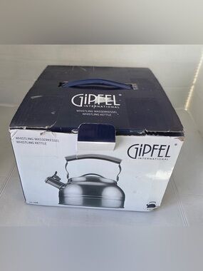 Gipfel International Stainless Steel Whistling Kettle 2.3 Qt In Box
